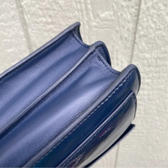 Tory Burch handbags cross body shoulder Gemini Link Patent Leather Golden Chain - Picture 7 of 16